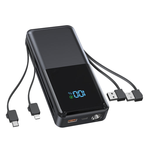 Portable power bank with integrated LED display and fast charging function Bowlift