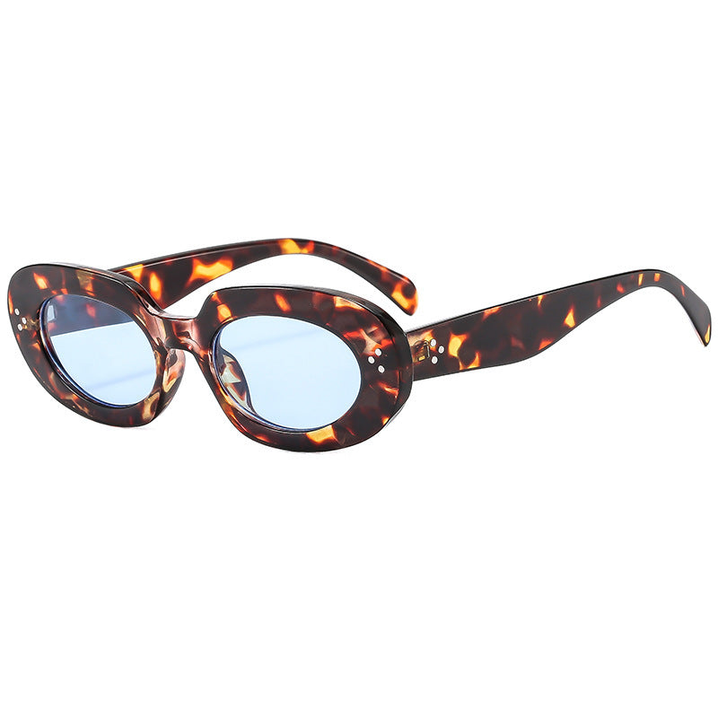 Ladies fashionable sunglasses with unique oval frame and protective lenses Bowlift
