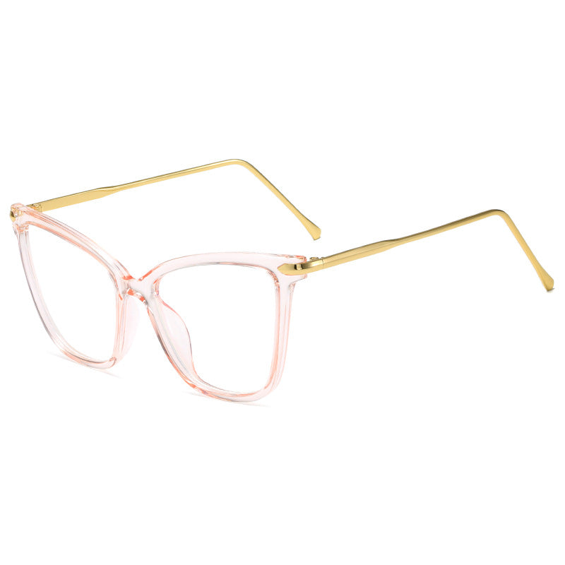 Women Cat-Eye Glasses with filigree Metal Frame Bowlift