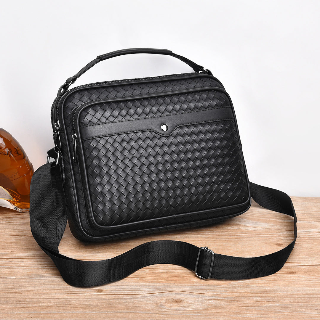 Stylish and Practical Briefcase with Braided Design Bowlift