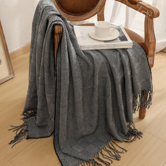Decorative Woven Throw Blanket Bowlift