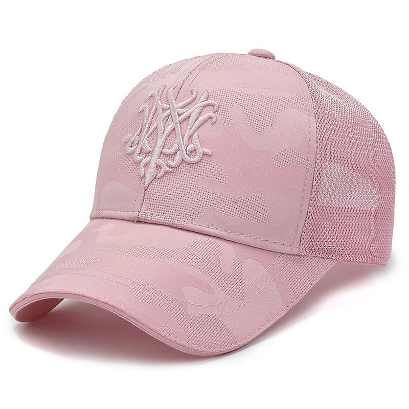 Women's Sporty Trucker Cap with Breathable Mesh Back Bowlift