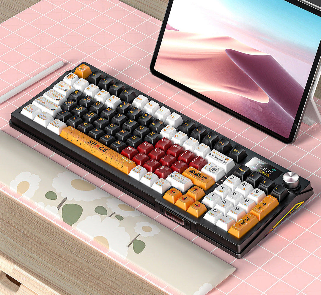 Retro Space-Themed Keyboard Bowlift
