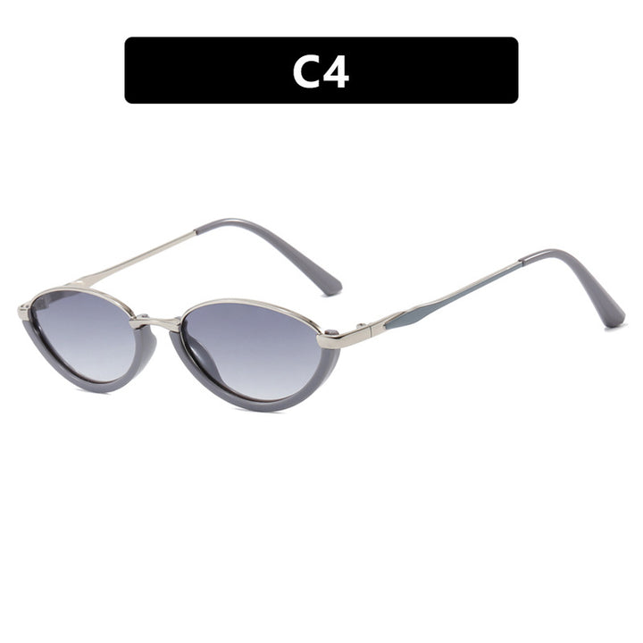 Women's fashionable Cat-Eye sunglasses with two-tone frame and UV protection Bowlift