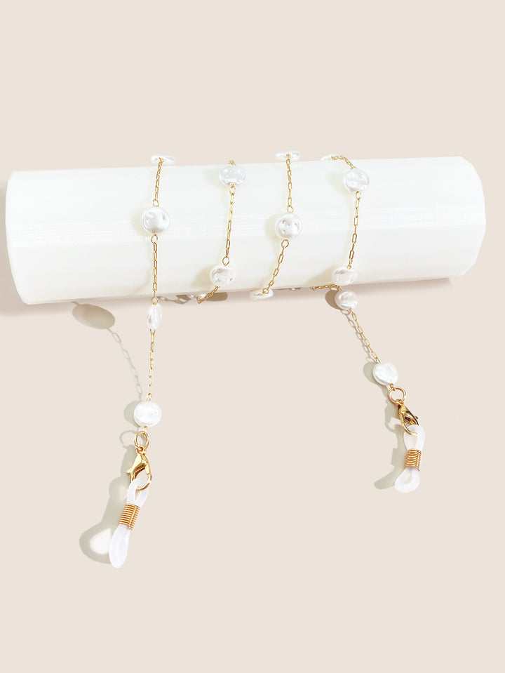 Pearl-Accented Eyewear Chain Bowlift