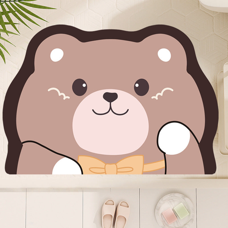 Cute Cartoon Dog-Shaped Bath Mat Bowlift