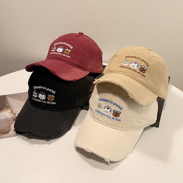 Unisex Embroidered Casual Cap Bowlift