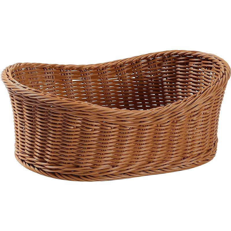 Unisex Elegant oval storage basket made of natural materials Bowlift