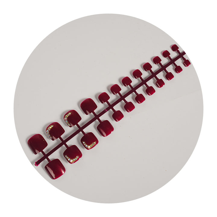 Glossy Decorative Press-On Nail Set Bowlift
