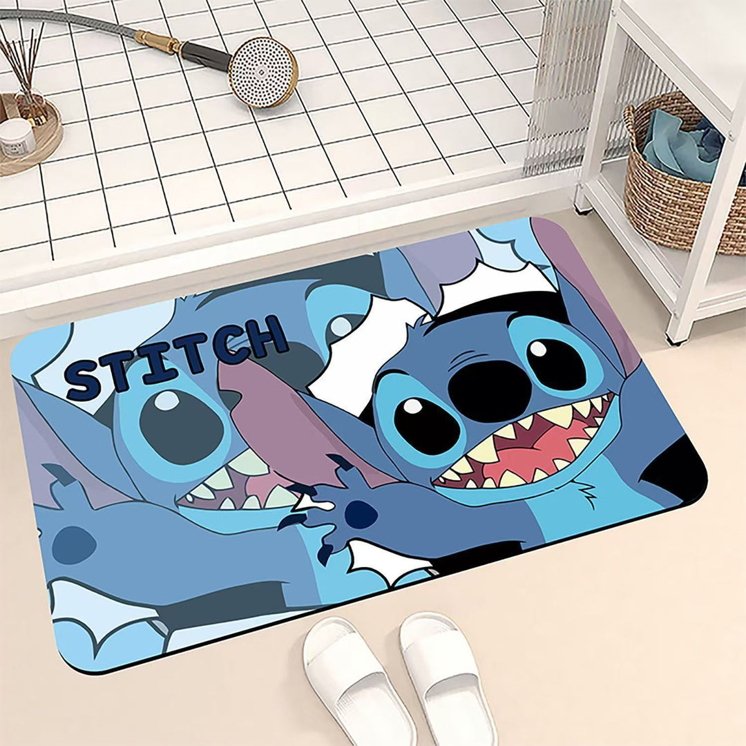 Cartoon-Themed Bath Mat Bowlift