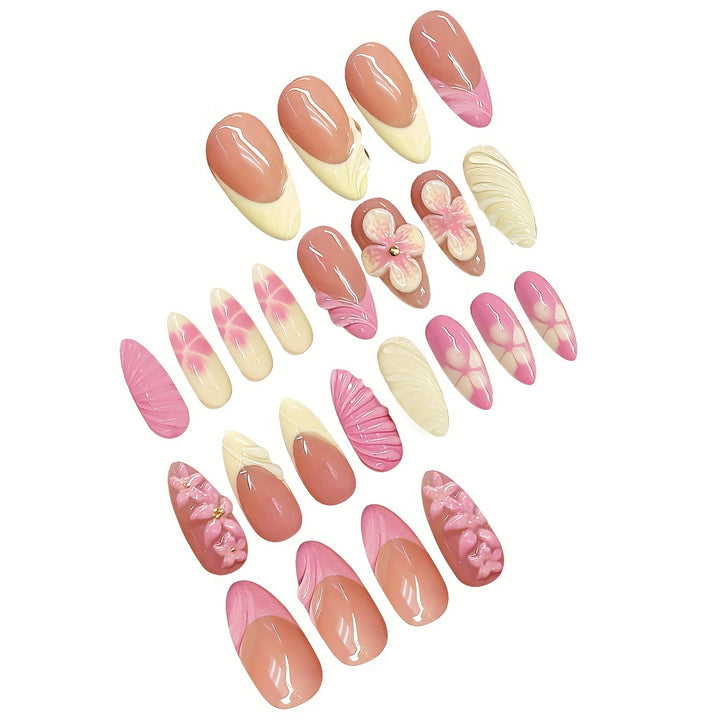 Artistic 3D Floral Nail Art Bowlift