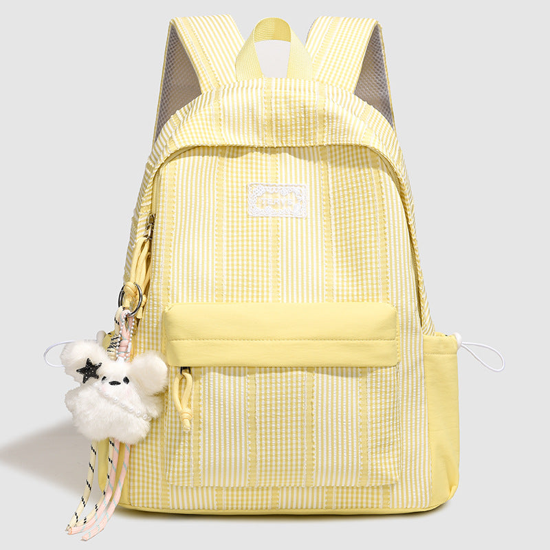 Stylish Striped Design Backpack Bowlift