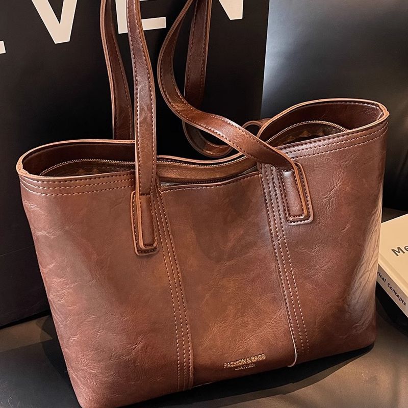 Classic Leather Tote Bag Bowlift