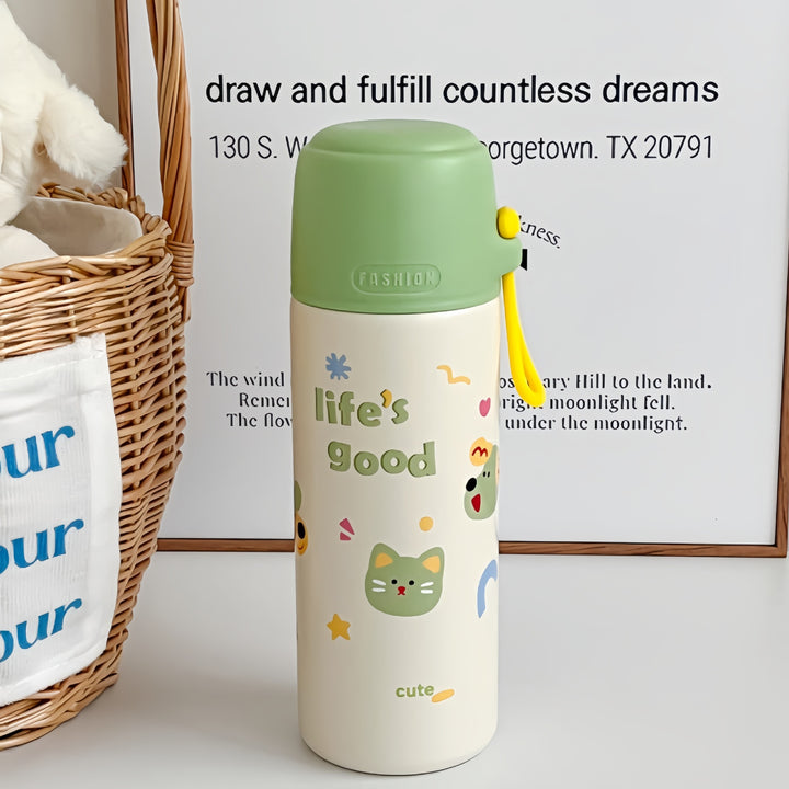 Women Insulated Water Bottle with Playful Design Bowlift