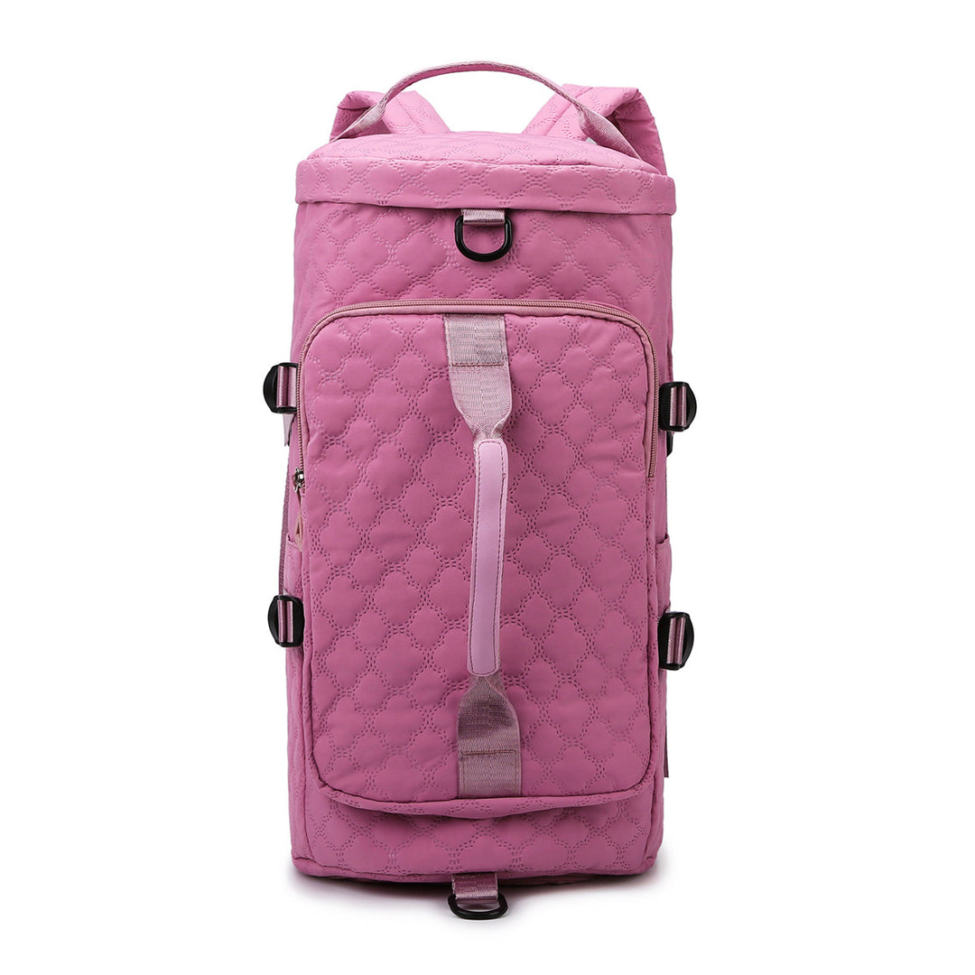 Quilted Multi-Functional Travel Backpack Bowlift