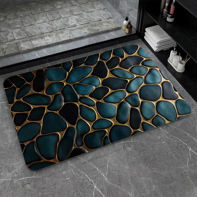 Stylish Water-Resistant Bath Mat Bowlift