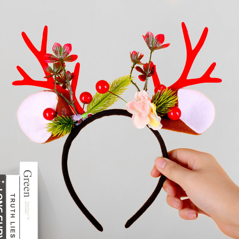 Festive Reindeer Antler Headband