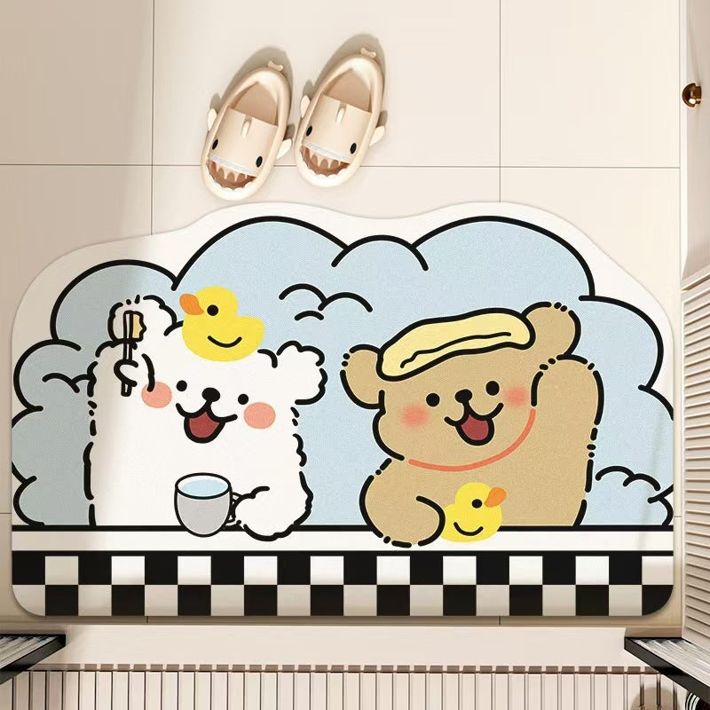 Cartoon Bath Mat Bowlift
