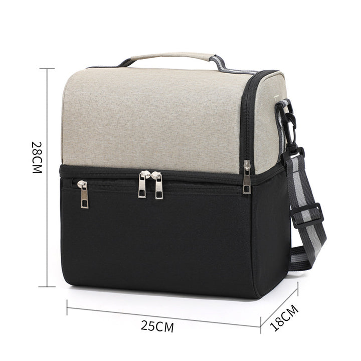 Ladies Multifunctional Cooler Bag with Insulated Double Chamber Bowlift