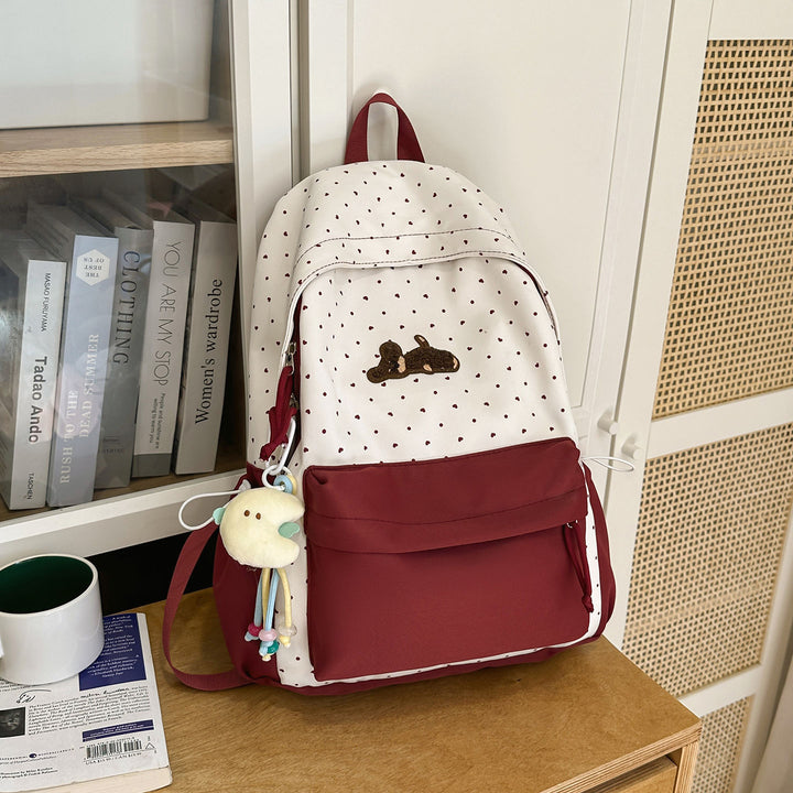Playful Polka Dot Animated Backpack Bowlift