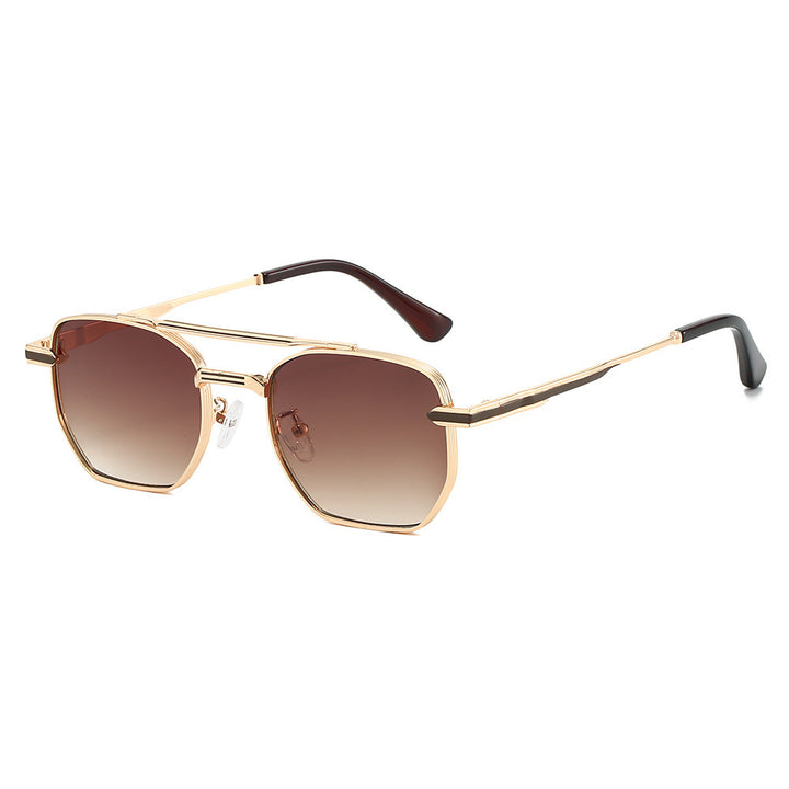 Ladies stylish sunglasses with luxurious geometric frame and UV protection Bowlift