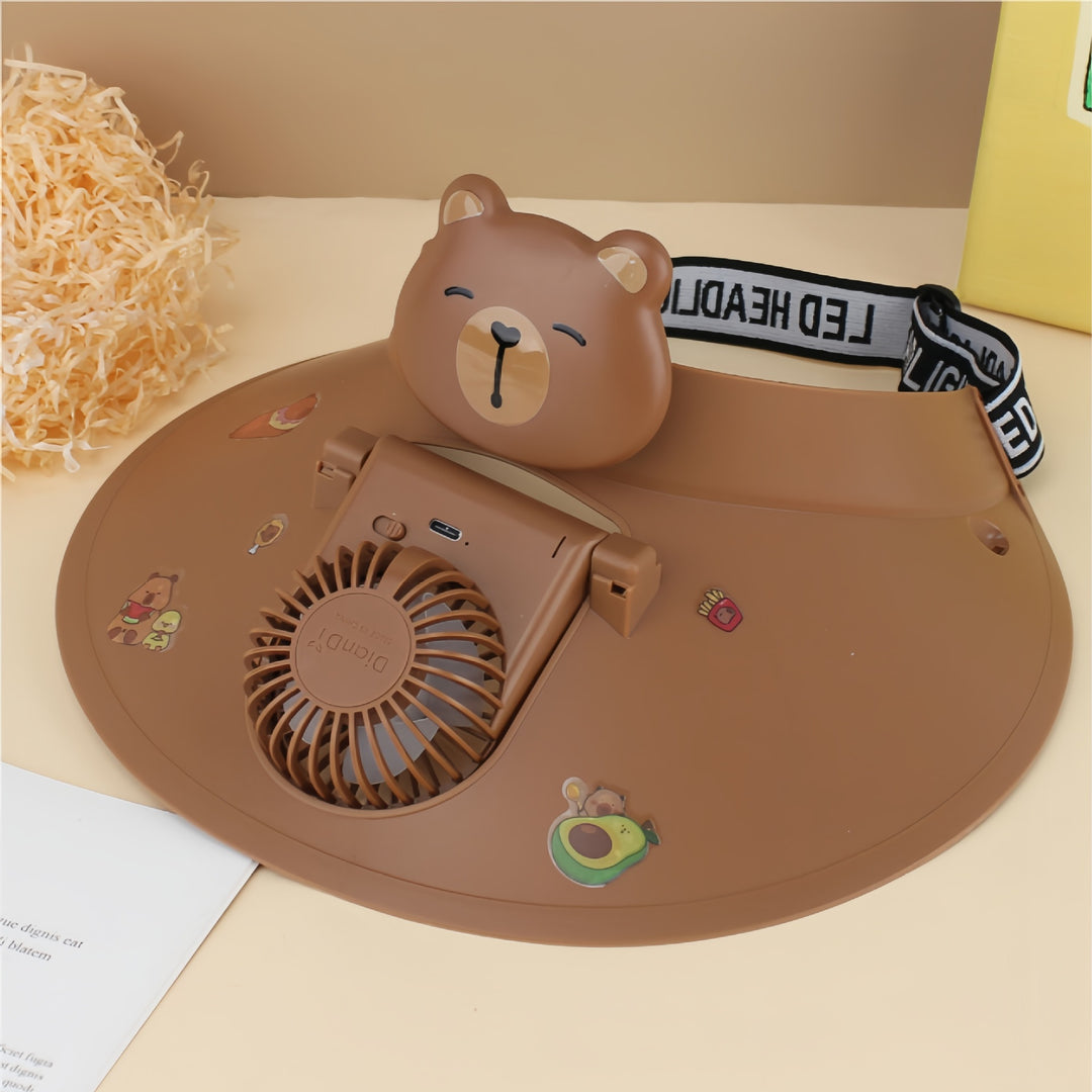 Portable USB Table Fan with Creative Animal Design Bowlift