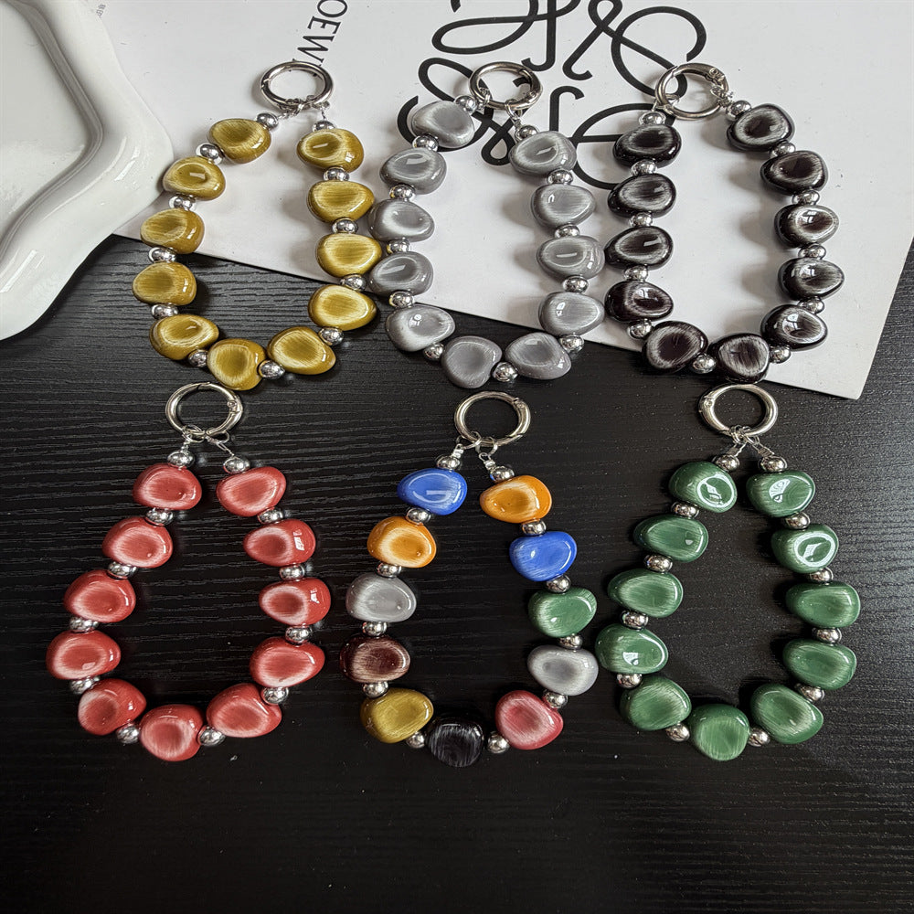 Beaded Charm Keychain Bowlift 1790135411