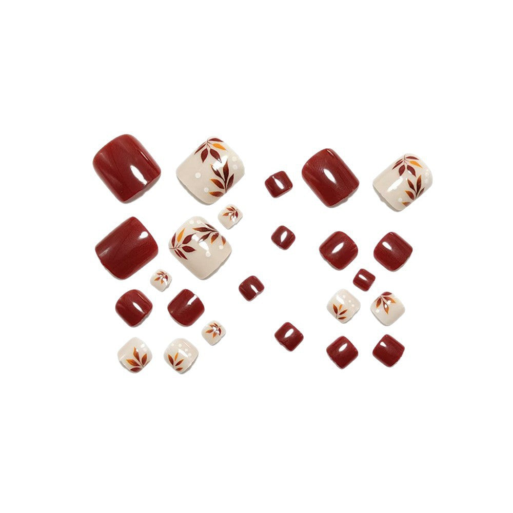 Artificial nails with elegant autumn motifs Bowlift