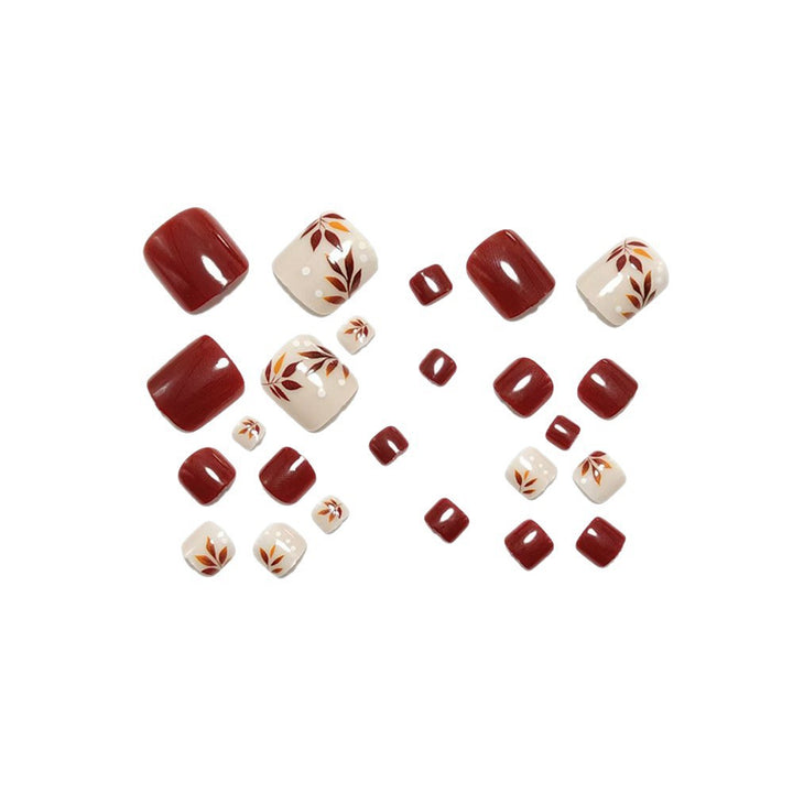 Artificial nails with elegant autumn motifs Bowlift