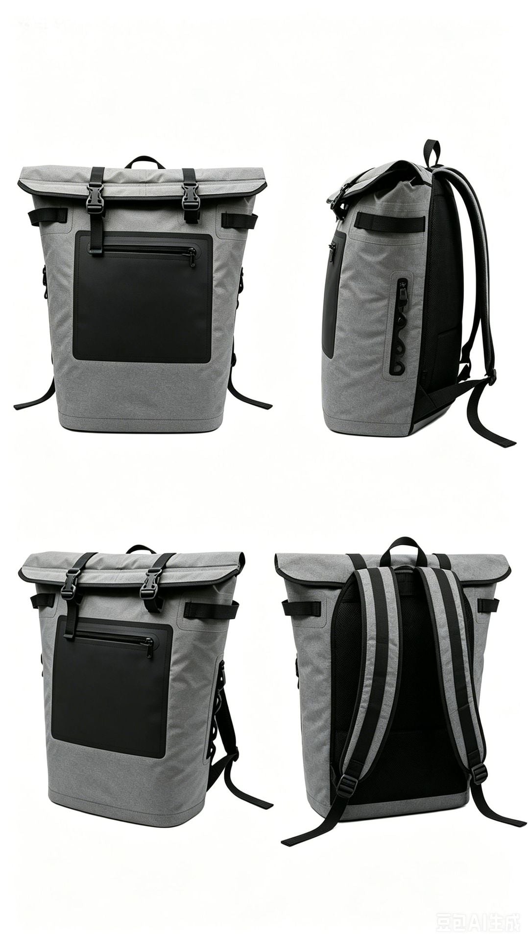 Waterproof Roll-Top Backpack Bowlift