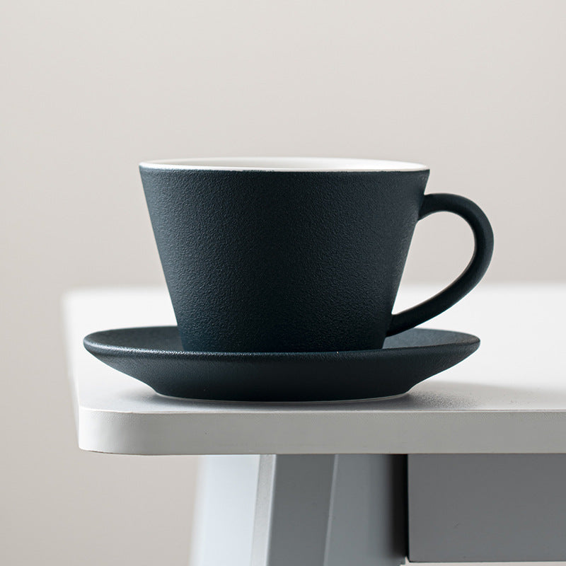 Elegant Matte Ceramic Coffee Cup Set