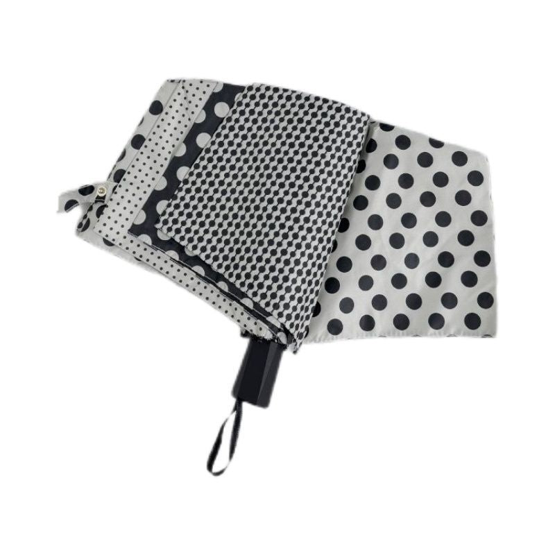 Women's Foldable Shopping Bag with Fashionable Polka Dot Pattern Bowlift