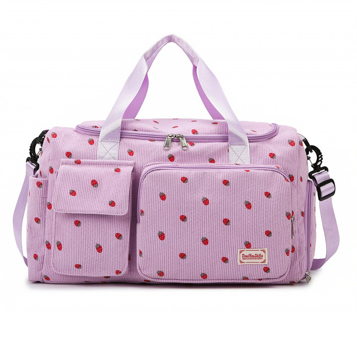 Stylish Corduroy Weekender Duffel