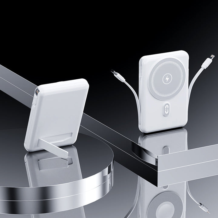 Portable power bank with integrated holder and fast charging function Bowlift