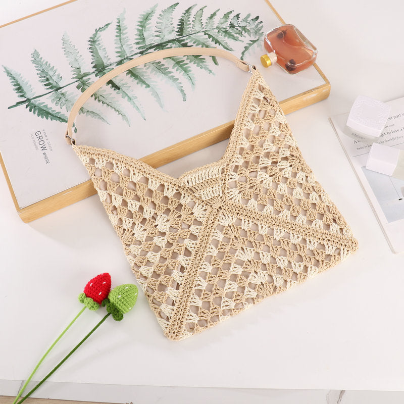 Handcrafted macrame shoulder bag with stylish design Bowlift