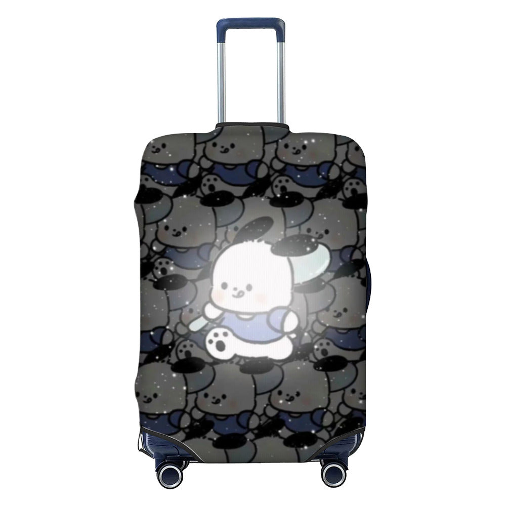 Women Hard Shell Suitcase with Trendy Surf and Palm Design Bowlift