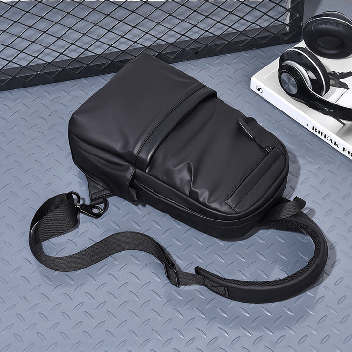 Compact sling backpack with multifunctional storage compartments Bowlift