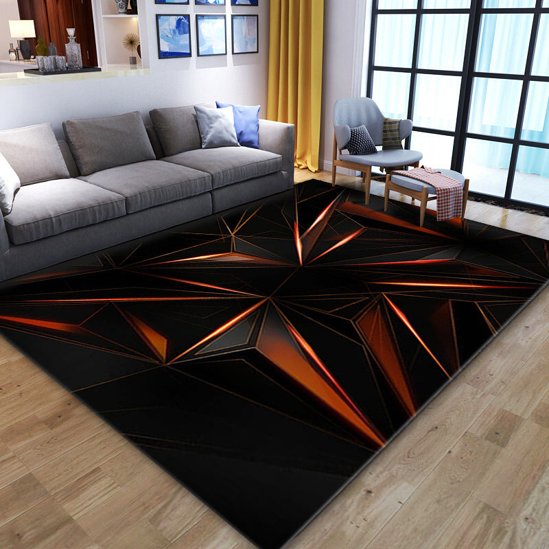 Geometric Patterned Area Rug Bowlift
