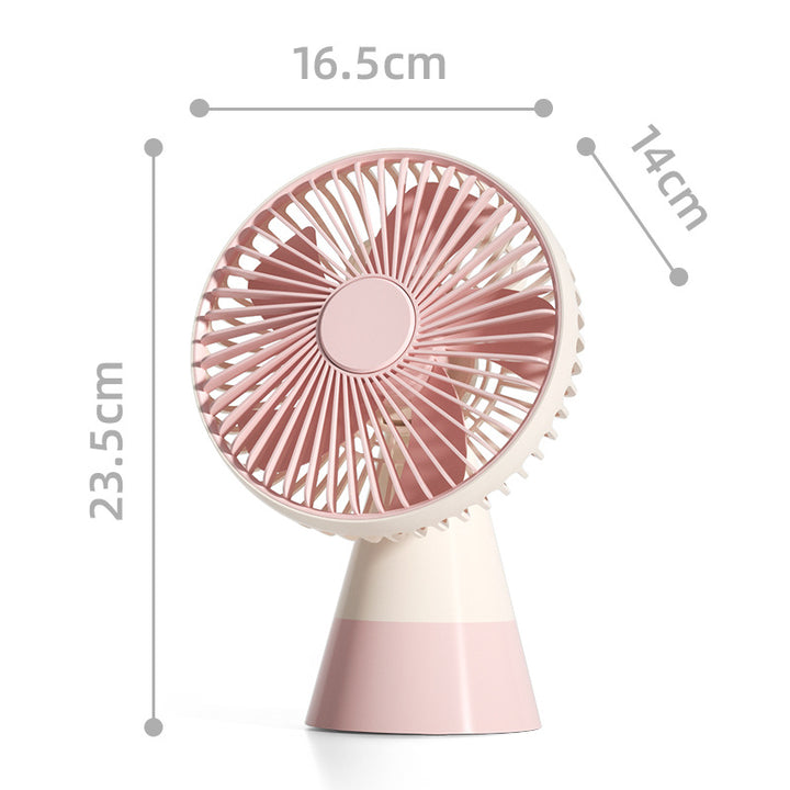 Women Portable Table Fan with Flexible Tilt and Powerful Battery Bowlift