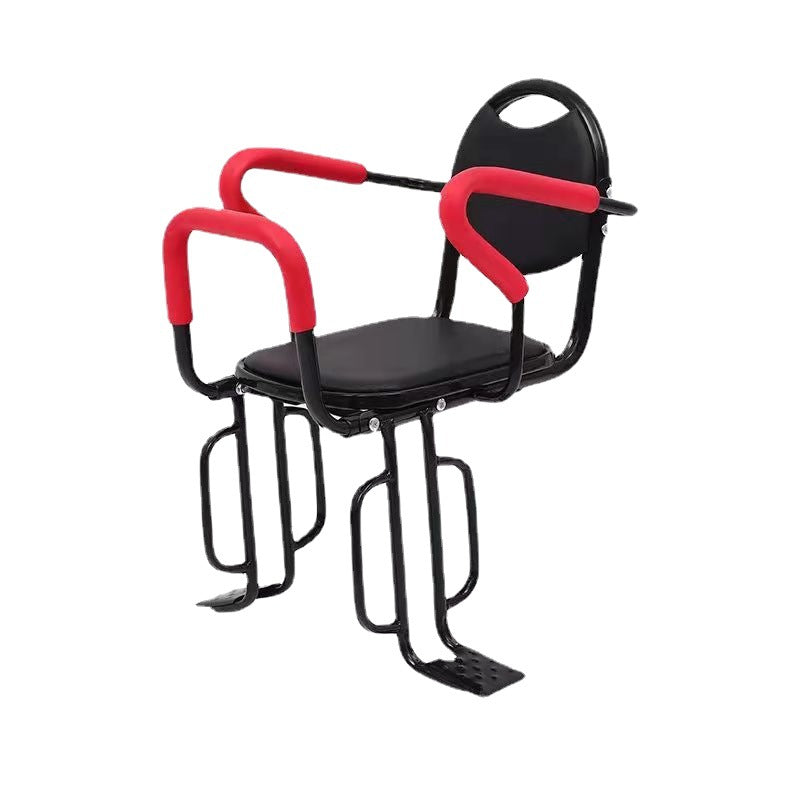 toddler safety bike seat with adjustable five-point harness padded armrests and footrests Bowlift