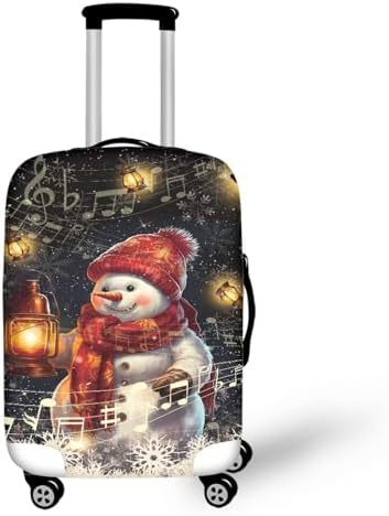 Unisex nano elastic suitcase cover with horse and sunflower motif, stretchable stretch protection for hard shell trolley with zipper Bowlift