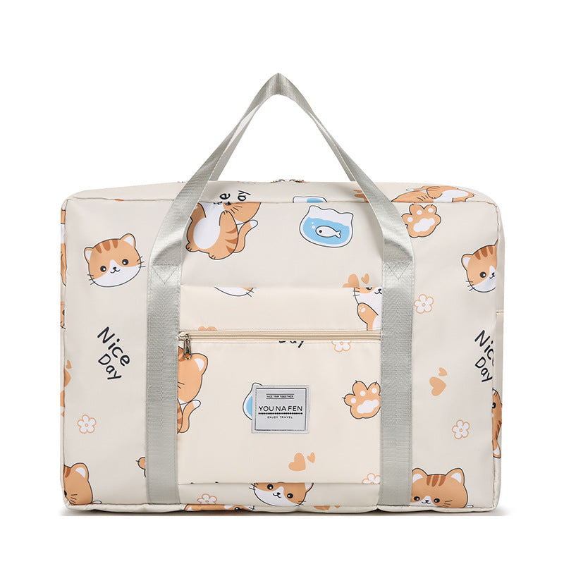Fun Cat-Themed Travel Duffle Bag Bowlift