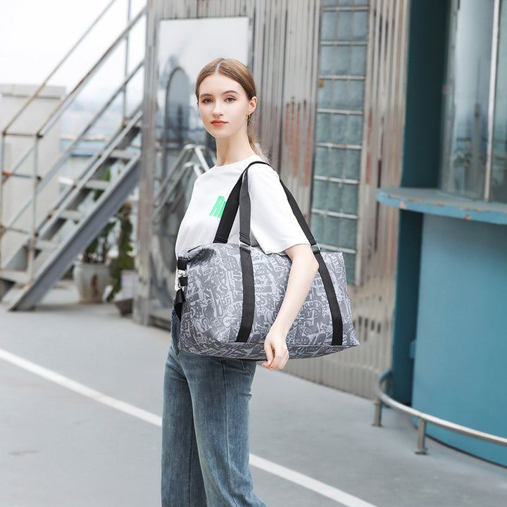 Graphic Patterned Sports Duffel Bag Bowlift