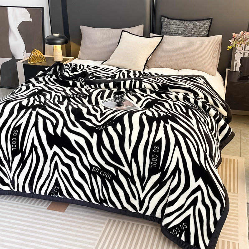 Floral Patterned Fleece Throw Blanket Bowlift