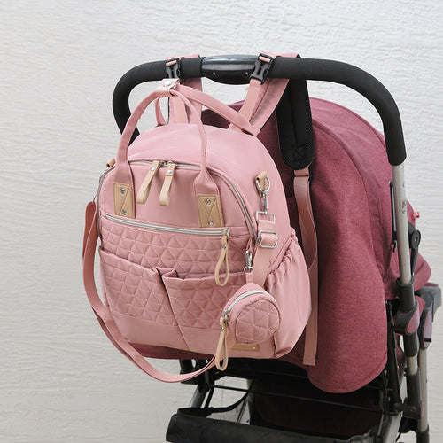 Quilted Multi-Function Backpack Bowlift