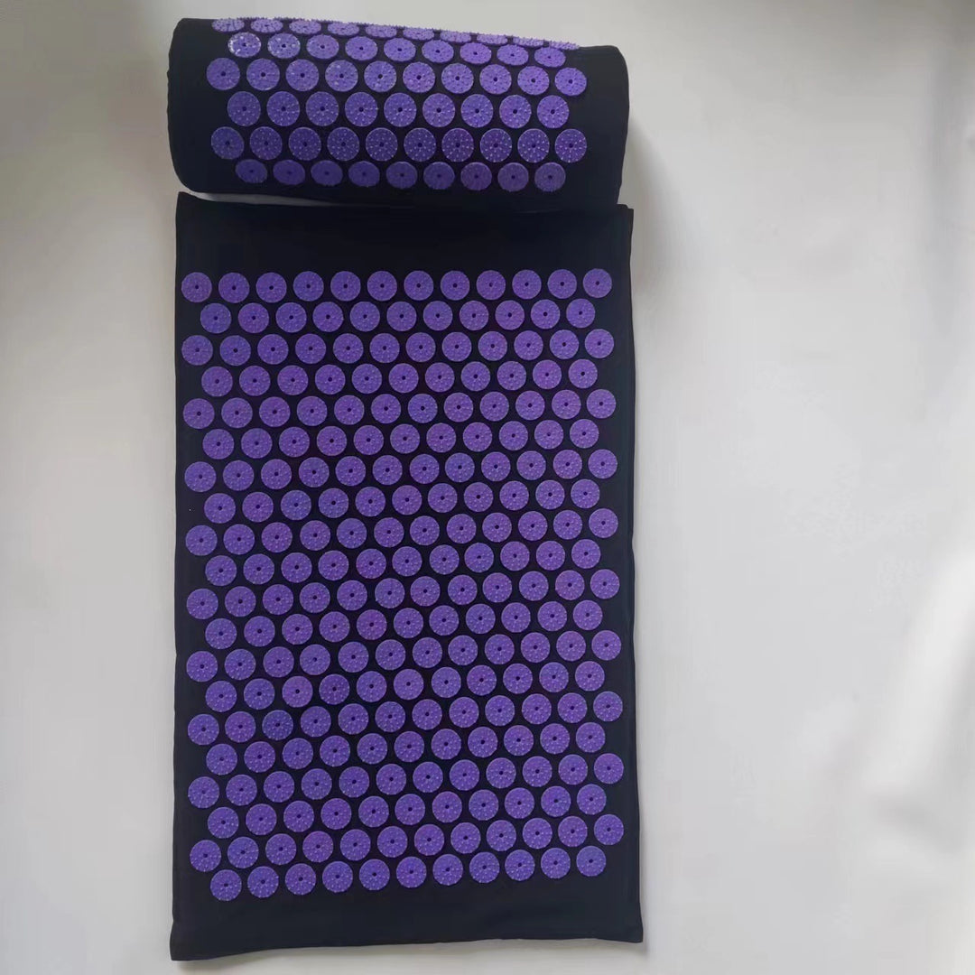 Acupressure Spiked Massage Mat with Ergonomic Bolster Pillow and Carry Bag Bowlift