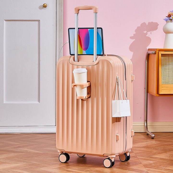 Functional Tech-Integrated Rolling Suitcase Bowlift