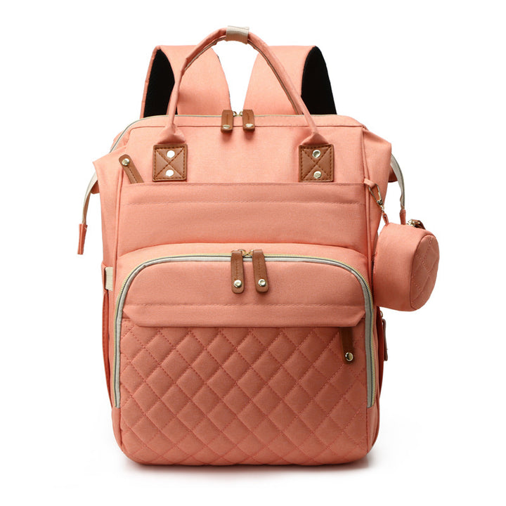 Quilted Multi-Functional Diaper Backpack Bowlift