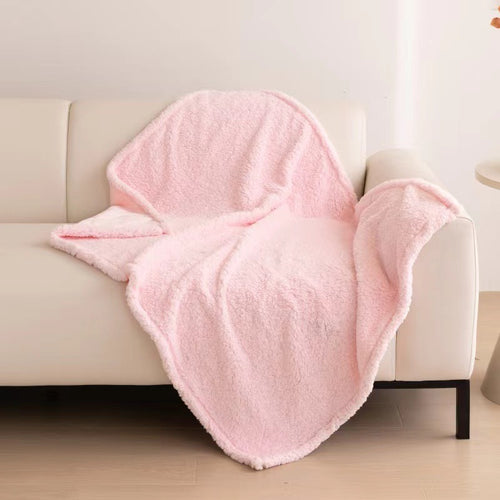 Reversible Sherpa Fleece Throw Blanket With Plush Microfleece Face And Thick Faux Shearling Backing