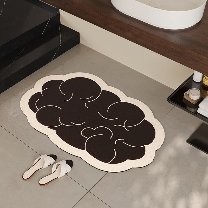 Cloud-Shaped Soft Bath Mat Bowlift